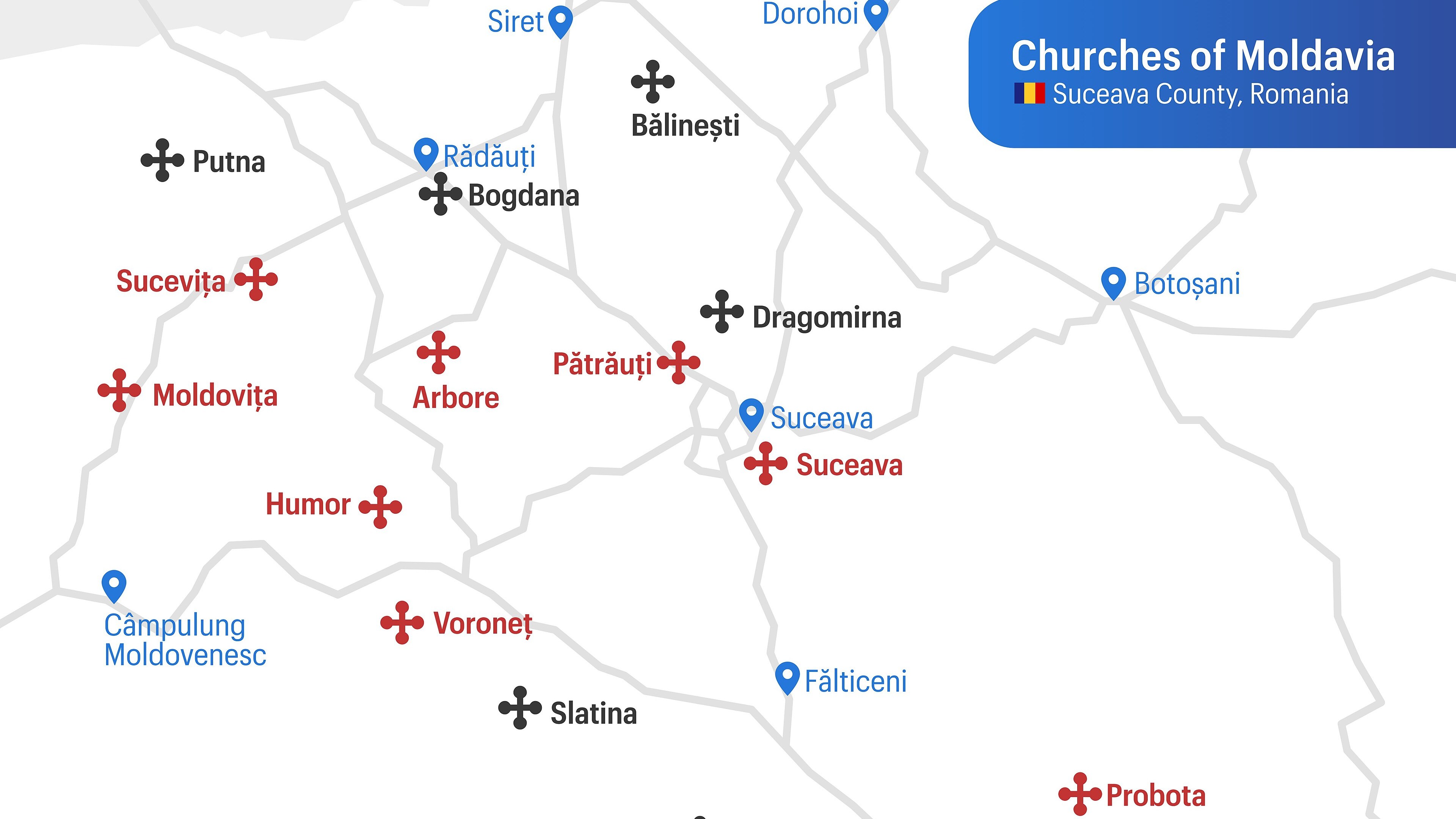 モルドヴァ地方の教会群